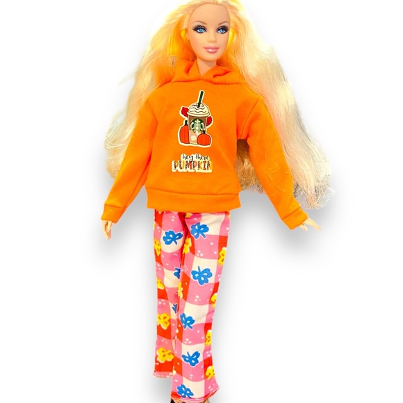 Barbie “ Hey there Pumpkin” Doll Outfit w/Handmade doll Purse- Doll Not included - Picture 2 of 13